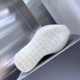 Rick Owens New Thick Soles Canvas Shoes For Women Silver