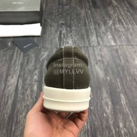 Rick Owens Fashion Casual Canvas Shoes For Men And Women Green