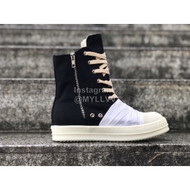 Rick Owens Fashion Canvas High Top Shoes For Men And Women 