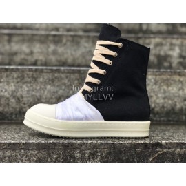 Rick Owens Fashion Canvas High Top Shoes For Men And Women 