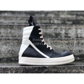 Rick Owens Fashion Leather High Top Shoes For Men And Women 