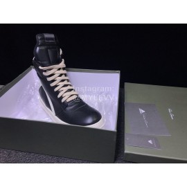 Rick Owens Fashion Leather High Top Shoes For Men And Women 