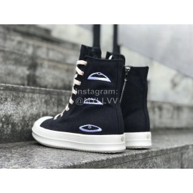 Rick Owens New Canvas High Top Shoes For Men And Women 