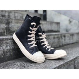 Rick Owens Fashion High Top Leather Shoes For Men And Women 