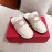Roger Vivier Winter Soft Plaid Plush Slippers For Women White