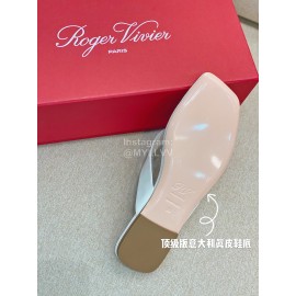 Roger Vivier Fashion Square Head Crystal Diamond Flip Flop For Women