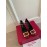 Roger Vivier Classic Square Head Sheepskin High Heels For Women Wine Red