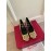 Roger Vivier Classic Square Head Sheepskin High Heels For Women Khaki