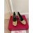 Roger Vivier Classic Square Head Sheepskin High Heels For Women Khaki