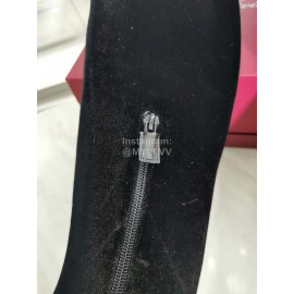 Roger Vivier Fall Winter Diamond Buckle Sheepskin High Heel Long Boots