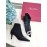 Roger Vivier Fall Winter Diamond Buckle Sheepskin High Heel Black Short Boots