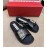 Roger Vivier Fashion Spring Summer Diamond Buttons Button Slippers Black