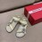 Roger Vivier Fashion Spring Summer Diamond Buttons Button Sandals Beige