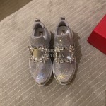 Roger Vivier Fashion Diamond Mesh Casual Shoes For Women