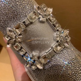 Roger Vivier Fashion Diamond Mesh Casual Shoes For Women