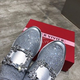 Roger Vivier Fashion Diamond Mesh Casual Shoes For Women