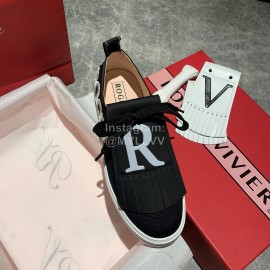Roger Vivier New Tassel Casual Shoes For Women Black