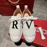 Roger Vivier New Tassel Casual Shoes For Women White