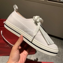Roger Vivier New Tassel Casual Shoes For Women White