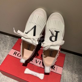 Roger Vivier New Tassel Casual Shoes For Women White