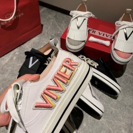 Roger Vivier New Tassel Casual Shoes For Women White