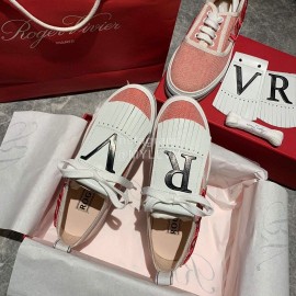 Roger Vivier New Tassel Casual Shoes For Women Pink