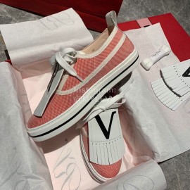 Roger Vivier New Tassel Casual Shoes For Women Pink