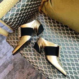 Roger Vivier Autumn Winter New Classic High Heeled Short Boots For Women Gold