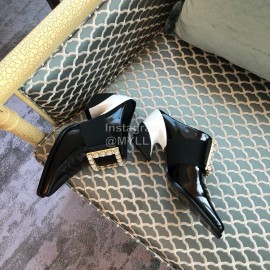 Roger Vivier Autumn Winter New Classic High Heeled Short Boots For Women Black