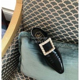 Roger Vivier Autumn Winter New Classic High Heeled Short Boots For Women Black