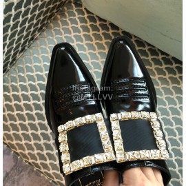 Roger Vivier Autumn Winter New Classic High Heeled Short Boots For Women Black