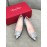 Roger Vivier Spring Summer Crystal Buckle Sheepskin Pointed High Heels Blue