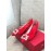 Roger Vivier Spring Summer Crystal Buckle Sheepskin Pointed High Heels Red