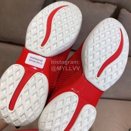 Roger Vivier Autumn Winter Fashion Mesh Sneakers For Women Red