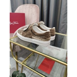 Roger Vivier New Thick Soled Casual Shoes For Women Coffee