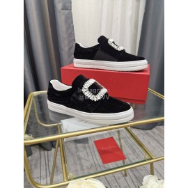 Roger Vivier New Thick Soled Casual Shoes For Women Black