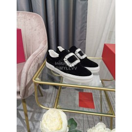 Roger Vivier New Thick Soled Casual Shoes For Women Black