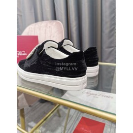 Roger Vivier New Thick Soled Casual Shoes For Women Black