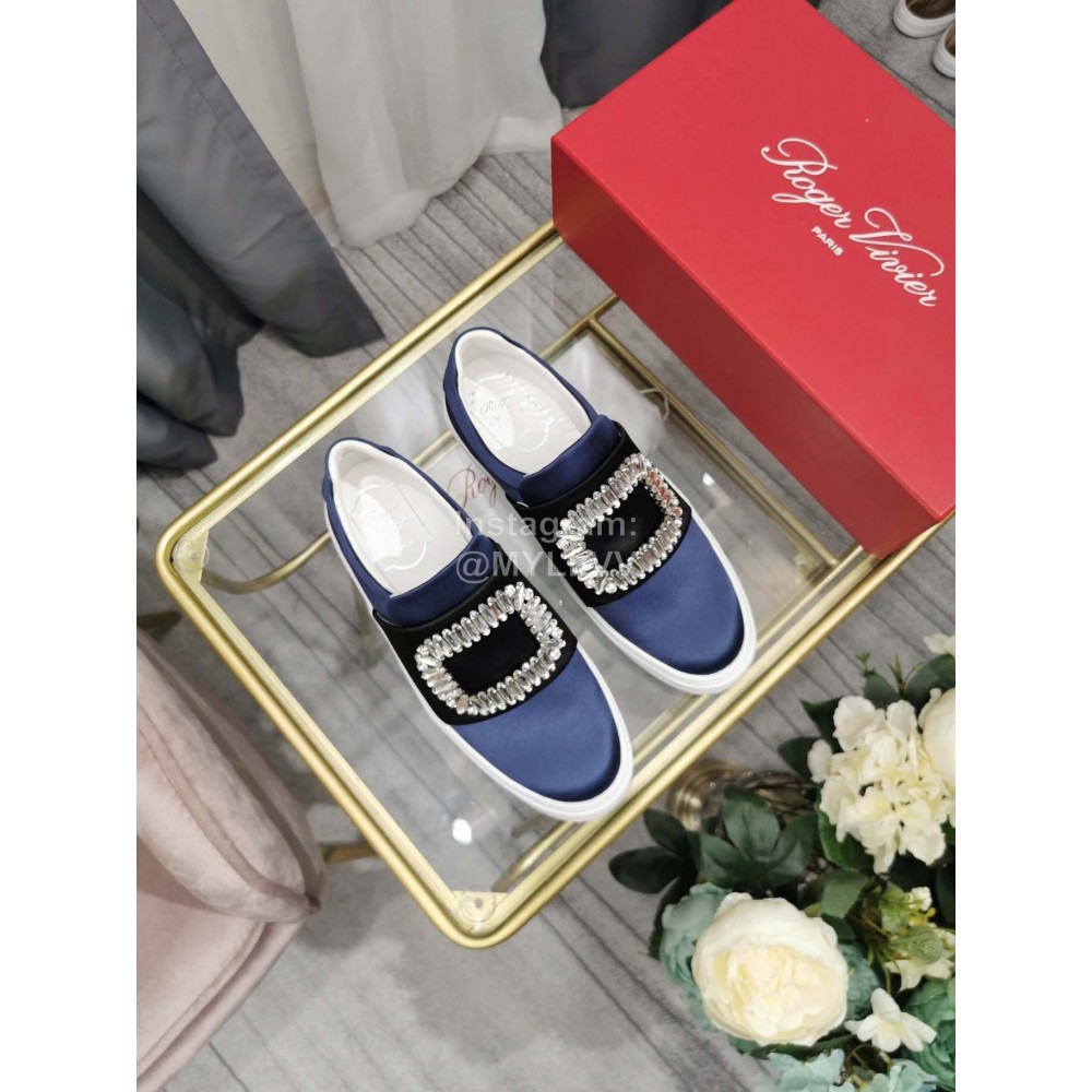 Roger Vivier New Thick Soled Casual Shoes For Women Blue