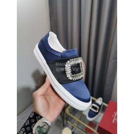 Roger Vivier New Thick Soled Casual Shoes For Women Blue