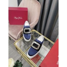 Roger Vivier New Thick Soled Casual Shoes For Women Blue
