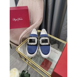Roger Vivier New Thick Soled Casual Shoes For Women Blue