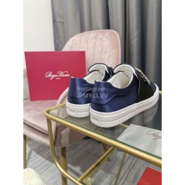 Roger Vivier New Thick Soled Casual Shoes For Women Blue