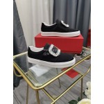 Roger Vivier New Thick Soled Black Casual Shoes For Women