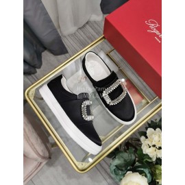 Roger Vivier New Thick Soled Black Casual Shoes For Women