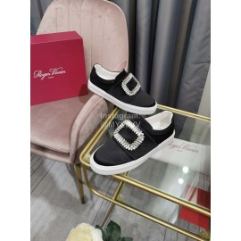 Roger Vivier New Thick Soled Black Casual Shoes For Women