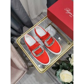 Roger Vivier New Thick Soled Casual Shoes For Women Orange