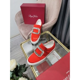 Roger Vivier New Thick Soled Casual Shoes For Women Orange