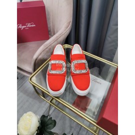 Roger Vivier New Thick Soled Casual Shoes For Women Orange