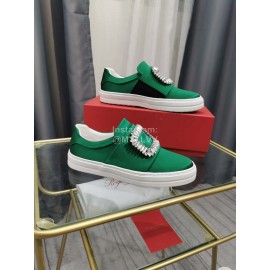 Roger Vivier New Thick Soled Casual Shoes For Women Green